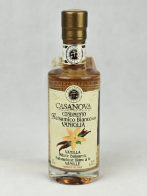 condimento balsamico bianco con vaniglia